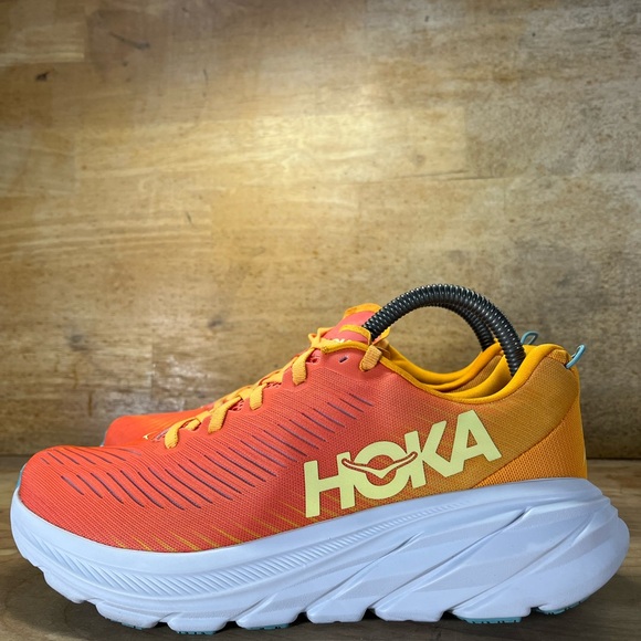 Hoka One One Rincon 3 Womens Sz 8 Running Shoes Sneakers Orange Yellow - Picture 4 of 12